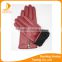 Whosale new PU leather ladies gloves decorated with zippers