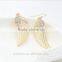 Euro-American Punk Trends Models Angel Wings Earrings Factory Direct