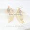 Euro-American Punk Trends Models Angel Wings Earrings Factory Direct