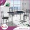 Wholesale cheap dinning table and chairs set retractable green pvc dining room table