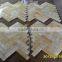 Hot Yellow Honey Onyx Polished Herringbone Onyx Mosaic Tiles on Sale
