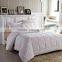 White Colour Cotton Cover Polyester Fiber Quilt For Home / Hotel / Hospital