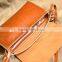 Fashion leisure ladies genuine leather shoulder bag with long straps