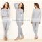 Couple Sleepwear O-neck Casual Stripe Men & Women Lounge Wear Plus size Pajama set