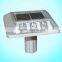 Solar Led Aluminum alloy square shape solar powered temporary road driveway led marker circular road stud light