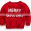 2015 hat sale kids Chrismas winter sweater clothings with red colors