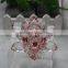 Factory directly sale fantastic excellent crystal material 100mm crystal candle holder paint red color for hot sale