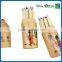 Customer disign 3.5inch kids color pencils set into wooden pencil shaped box back to school