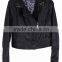 2015 new autumn small coat PU brief paragraph cultivate one's morality dress jacket