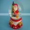 Polyresin material and water globe craft for christamas home decoration