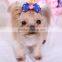 Hot selling fashion pet ribbon wave pet bow