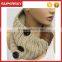 A-47 button round neck scarf loop knitted neck warmer button circle neck scarves