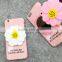 Samco 3D Hard PC Back Cover Phone Case for iPhone 6 6S with Lovely Daisy Flower Makeup Mirror