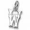 different style alloy initial W charms and pendants for bracelet English letter pendants
