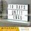 A4 cinematic lightbox a4 letters cinema light box led massage box