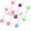 TR01033 resin tongue barbell body piercing , tongue body piercing