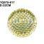 Glass Charger Plate/show plate/under plate/ plate in metallic gold Color Painted by Spinning