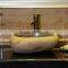 Irregular natural river stone counter sink