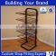 supermarket floor standing potato chips metal display rack