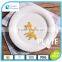 2016 new bone china white ceramic plate and dishes