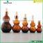 unique shape essential oil glass bottle , dropper glass bottle