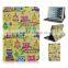 Cute night owls printing leather case, folio flip stand for ipad mini