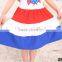 High Quality Sleeveless Children Dress Red And Blue Fashion Kids Clothing Patterns Baby Girl Dress Whole                        
                                                Quality Choice