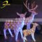 Garden decoration 3D Acrylic deer family led christmas ornament