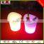 Best selling 16 colors changing luminous plastic beer bucket rechargeable led ice bucket,useful new bar wine cooler