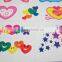 Custom cartoon water transfer temporary color tattoos for kids body art tattoos safe non-toxic color tattoo stickers factory