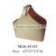 2015 new coming leather storage shopping basket