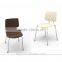 Stackable Wooden and Metal Frame Dining Chair HPL/Laminate Seat and Frame in Powder Coating