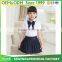 Custom Cheap Price Summer England Style Primary School Uniform White Shirt and Skirt or Pant