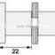 BH-22 Cylinder knob, bathroom accessory small glass door handle door and window handle