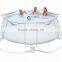 round water pools with matel frame and top cover