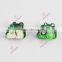 Alloy enamel animal frog slider charm fit 8MM sillicone bracelet (JP08)