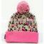 Wholesale fashion acrylic knitted women beanie winter hat men knitted winter hat