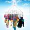 foldable stainless steel clothes hanger /Laudry clips hanger;stainless steel clips hanger/ clothes hanger with 24
