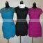 High neck short sleeve bandage lace prom dress short style red lace bandage evening dress