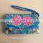 Wholesale Price Beautiful Color Clutch Bag Canvas Material Embroidery Clutch Bag