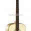 plastic round back acoustic guitar with wooden sound hole rosette