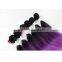 7pcs 220g cheap hair weaving modacrylic fibre shed free ombre color synthetic straight hair weft with big lace closure