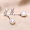 Simple Freshwter Pearl Earrings AAA 8-9mm Drop High Quality Stud Pearl Earring