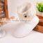 Lovely custom animals shape plush indoor slippers women slipper