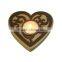 Quality Christmas Decoration Wooden HEART shape WITH FELT Candle Holder for home decoration Xmas single candle holder gifts