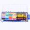 2016 Art Supplier New Design Children Solid Watercolor Cake With Wood Material Paint Brush, With No-Toxic Wax Crayon Set
