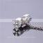 European 925 silver energy Pendant crystal stones dumbbell long necklace New Arrival Design Sports styles silver Charm Jewelry