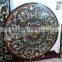 Semi Precious Black Marble Stone Inlay Dining Table Top