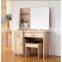 wooden frame dressing table with led light