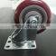 5 inch PU industrial hand trolley rubber caster wheel